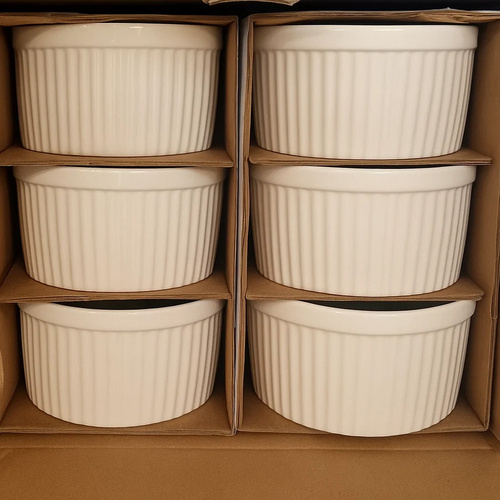 Ramekinformar 6-pack 200 ml – Ugnsfasta Portionsformar i Keramik