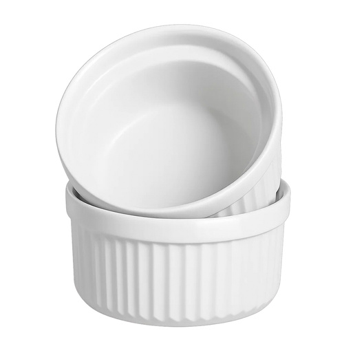 Ramekinformar 6-pack 200 ml – Ugnsfasta Portionsformar i Keramik