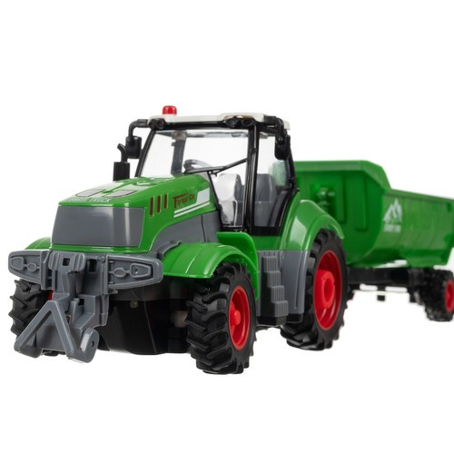 Fjärrstyrd Traktor med Släp – RC Traktor med Tippbart Släp & LED-ljus