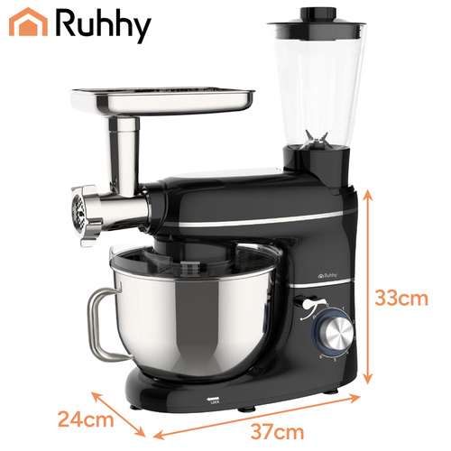 Köksmaskin 2200 W 6,2 L – Matberedare med Blender, Köttkvarn & Planetarisk Blandning
