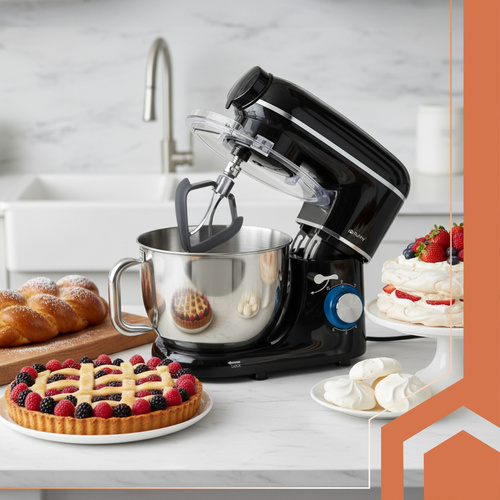 Köksmaskin 2200 W 6,2 L – Matberedare med Blender, Köttkvarn & Planetarisk Blandning