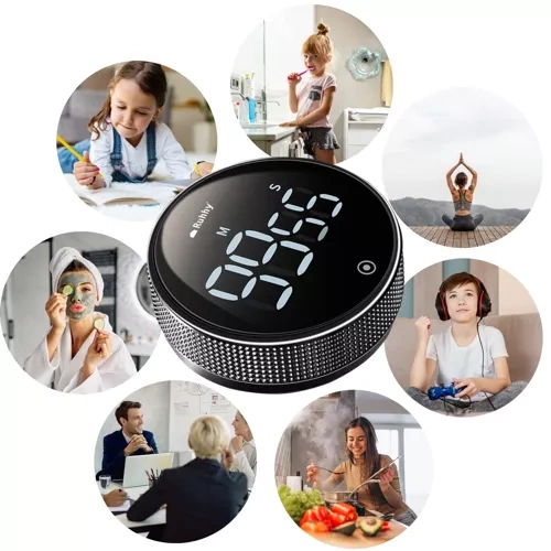 Digital Kökstimer med Magnet – LED-Display & Stoppursfunktion