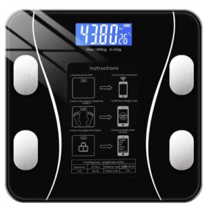 Analytisk Personvåg med Bluetooth – Badrumsvåg 180 kg med LCD-Display