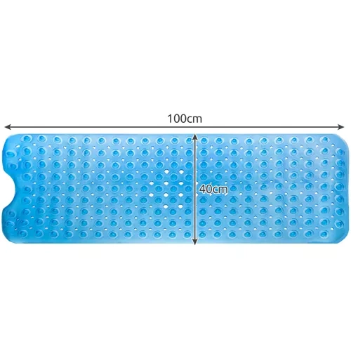 Halkfri Badrumsmatta 100 x 40 cm – Halkskyddsmatta med Sugkoppar