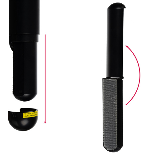 Sladdlös Noppborttagare USB-C – Luddborttagare 2-i-1 med Elektrostatisk Borste