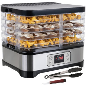 Livsmedelstork 10 L – Svamptork med LCD-Display, Timer & 5 Torkbrickor