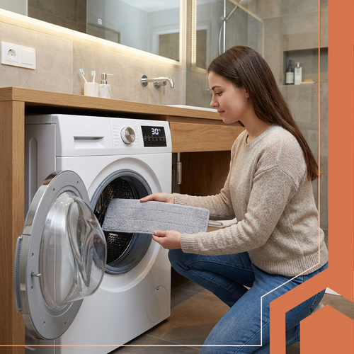 Spraymopp med Dubbelkammarhink 11 L – Platt Mopp med Handsfree Urvridning & 3 Moppskydd