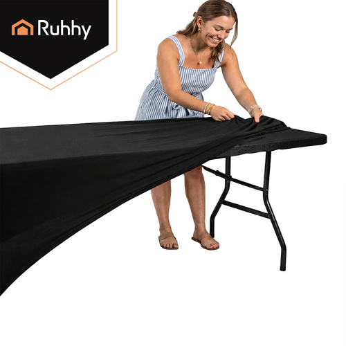 Elastiskt Bordsöverdrag 183 x 75 x 75 cm – Stretchduk för Bankettbord