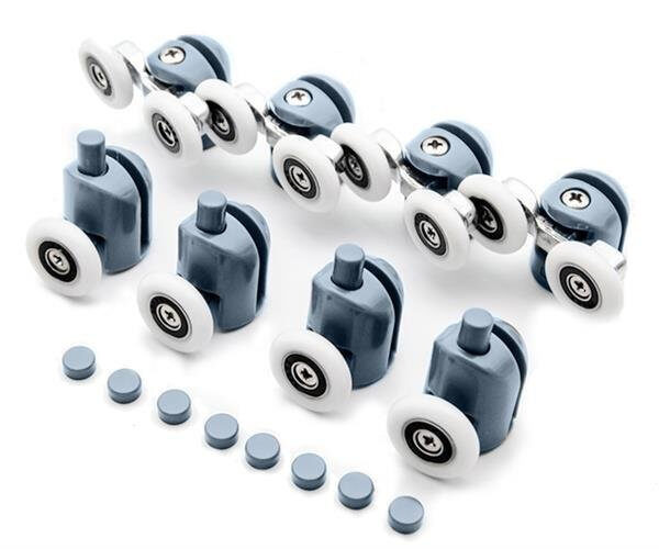 Duschkabinshjul 8-pack – Ersättningshjul 24 mm för Duschdörr