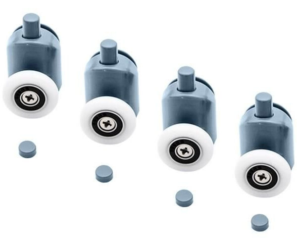Duschkabinshjul 8-pack – Ersättningshjul 24 mm för Duschdörr