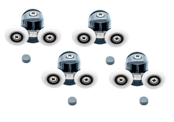 Duschkabinshjul 8-pack – Ersättningshjul 24 mm för Duschdörr