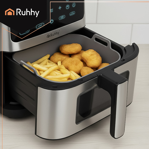 Silikoninsats för Airfryer 20 cm – Non-Stick med Handtag