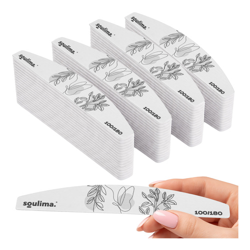 Nagelfilar 100/180 100-pack – Smala Båtformade Nagelfilar