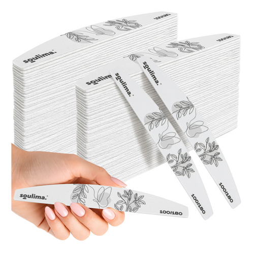 Nagelfilar 100/180 100-pack – Smala Båtformade Nagelfilar
