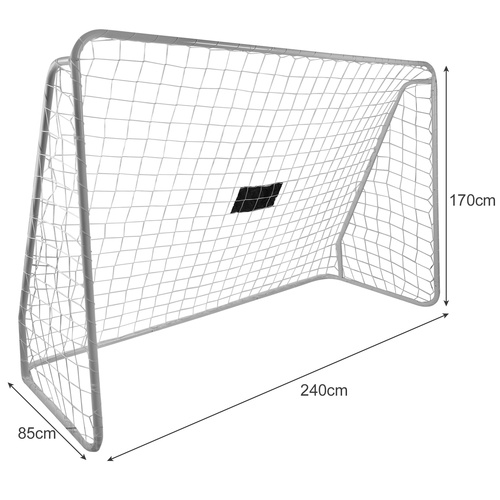 Fotbollsmål 240 cm – Fotbollsnät med Träffsäkerhetsmatta & Markpinnar
