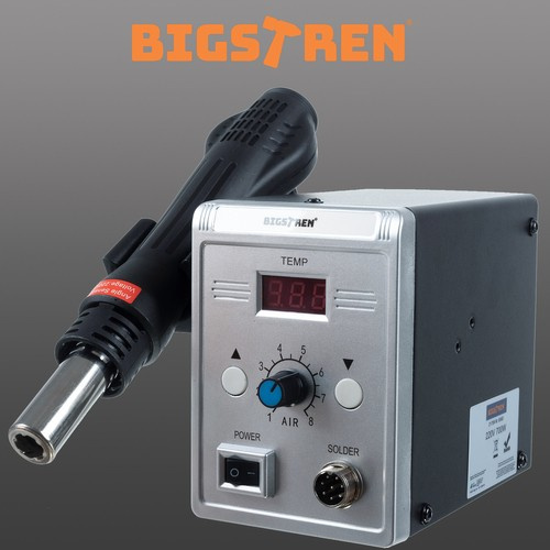 Lödstation med Varmluft 700 W – Temperaturkontroll 100–500 °C & LCD-Display