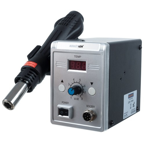 Lödstation med Varmluft 700 W – Temperaturkontroll 100–500 °C & LCD-Display