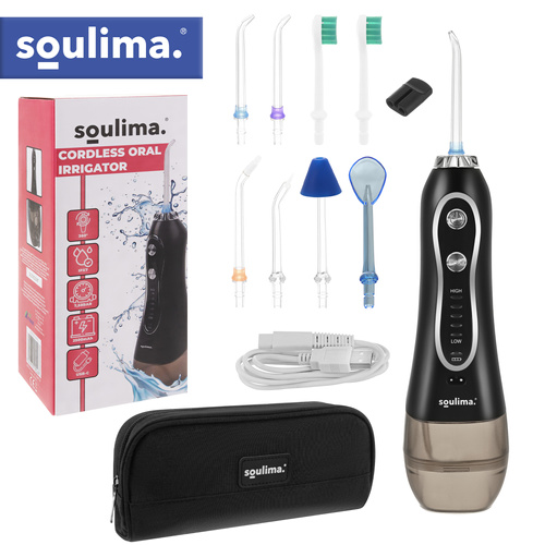 Sladdlös Munsköljare 300 ml – Mun- & Näsirrigator med 5 Trycklägen, 8 Munstycken & USB-Laddning