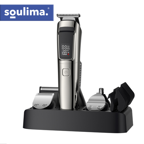 Hårtrimmer & Rakapparat 8-i-1 – Skäggtrimmer med USB-C & Display