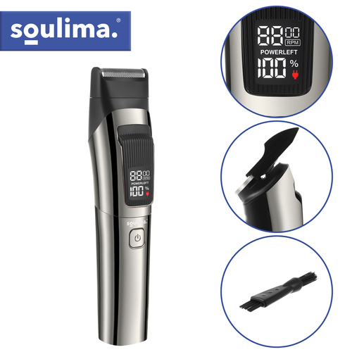 Hårtrimmer & Rakapparat 8-i-1 – Skäggtrimmer med USB-C & Display