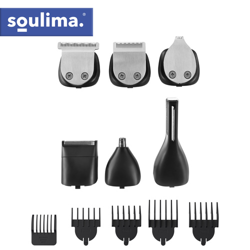 Hårtrimmer & Rakapparat 8-i-1 – Skäggtrimmer med USB-C & Display