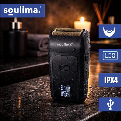 Skäggtrimmer med LED-Display – Folierakapparat med USB-C