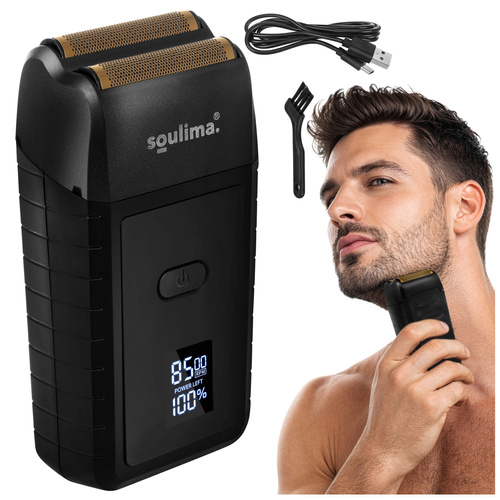 Skäggtrimmer med LED-Display – Folierakapparat med USB-C