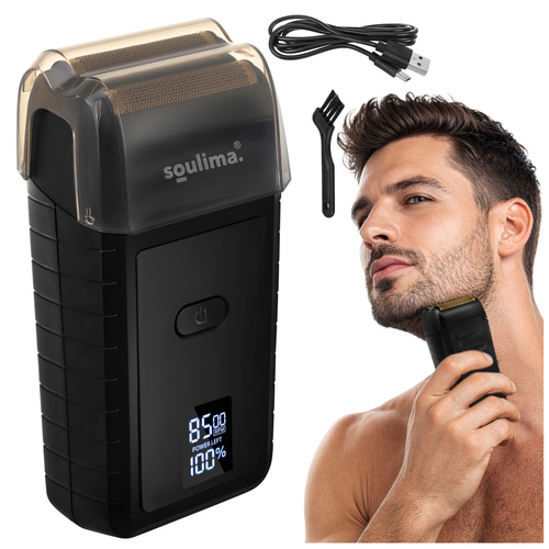 Skäggtrimmer med LED-Display – Folierakapparat med USB-C