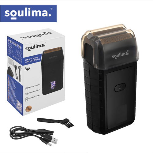 Skäggtrimmer med LED-Display – Folierakapparat med USB-C
