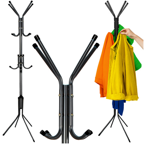 Fristående Klädhängare 170 cm – Klädställning med 12 Krokar & 3 Nivåer