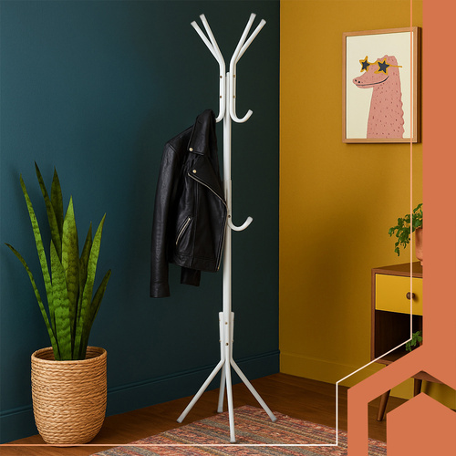 Fristående Klädhängare 170 cm – Klädställning med 12 Krokar & 3 Nivåer