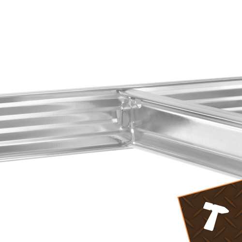 Förvaringshylla 180 x 100 x 60 cm – Metallhylla med 5 Justerbara Hyllplan, 3-i-1 & 1000 kg