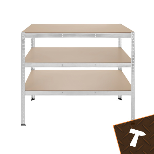 Förvaringshylla 180 x 100 x 60 cm – Metallhylla med 5 Justerbara Hyllplan, 3-i-1 & 1000 kg