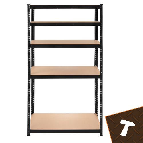 Förvaringshylla 180 x 90 x 40 cm – Metallhylla med 5 Justerbara Hyllplan, 1000 kg