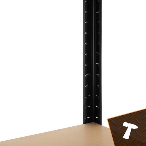 Förvaringshylla 180 x 90 x 40 cm – Metallhylla med 5 Justerbara Hyllplan, 1000 kg