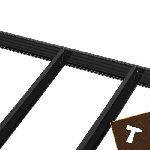 Förvaringshylla 220 x 100 x 45 cm – Metallhylla med 5 Justerbara Hyllplan, 1000 kg