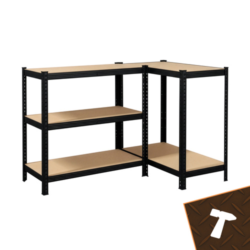 Förvaringshylla 220 x 100 x 45 cm – Metallhylla med 5 Justerbara Hyllplan, 1000 kg