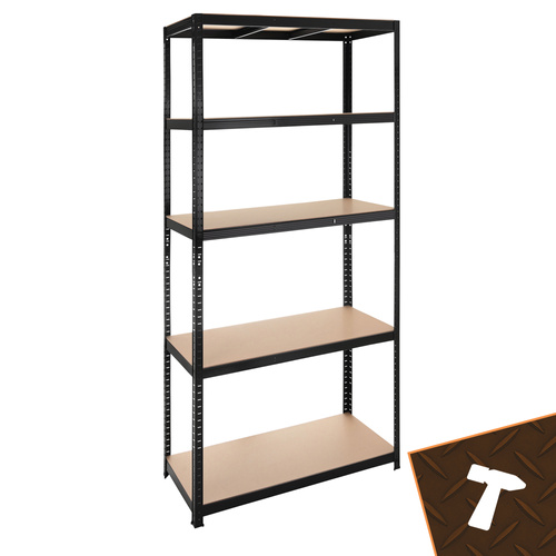 Förvaringshylla 220 x 100 x 45 cm – Metallhylla med 5 Justerbara Hyllplan, 1000 kg