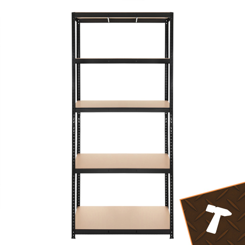 Förvaringshylla 220 x 100 x 45 cm – Metallhylla med 5 Justerbara Hyllplan, 1000 kg