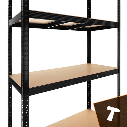 Förvaringshylla 220 x 100 x 45 cm – Metallhylla med 5 Justerbara Hyllplan, 1000 kg