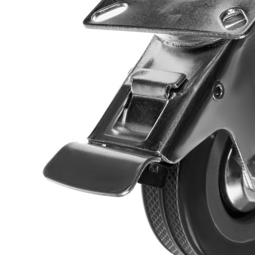 Svängbara Möbelhjul 75 mm 4-pack – Länkhjul med Broms för 220 kg