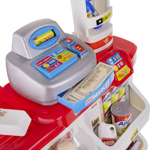 Leksakssupermarket – Butikslek med Kassa, Kundvagn, Skanner & Tillbehör
