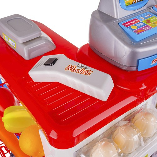 Leksakssupermarket – Butikslek med Kassa, Kundvagn, Skanner & Tillbehör