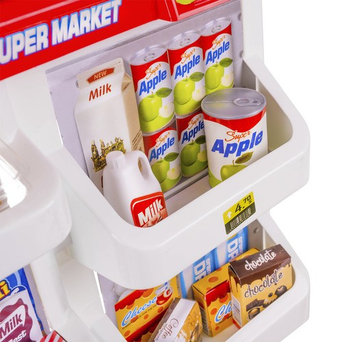 Leksakssupermarket – Butikslek med Kassa, Kundvagn, Skanner & Tillbehör