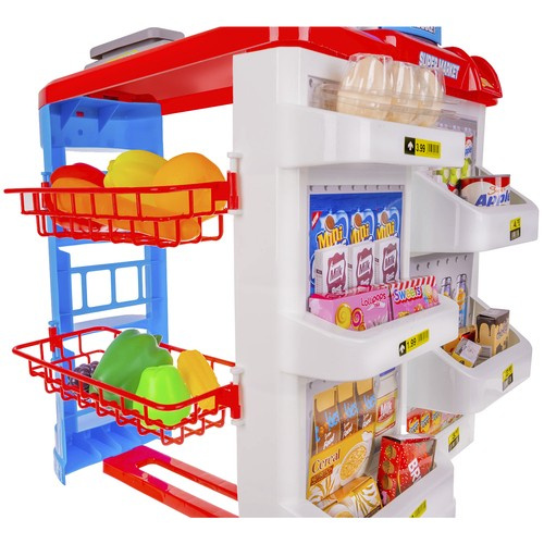 Leksakssupermarket – Butikslek med Kassa, Kundvagn, Skanner & Tillbehör