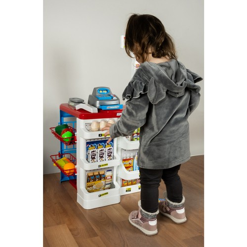 Leksakssupermarket – Butikslek med Kassa, Kundvagn, Skanner & Tillbehör