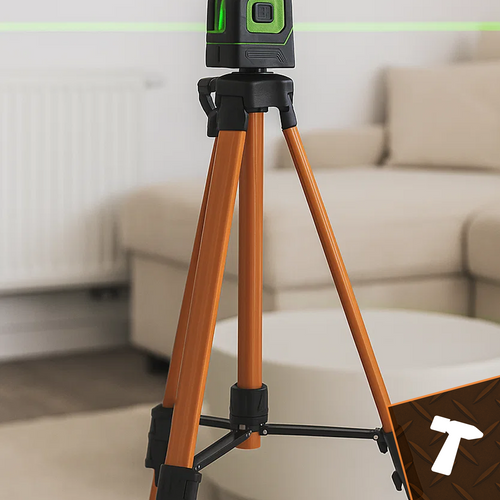Laserstativ 150 cm – Stativ för Korslinjelaser med 5/8" Gänga & Förvaringsväska