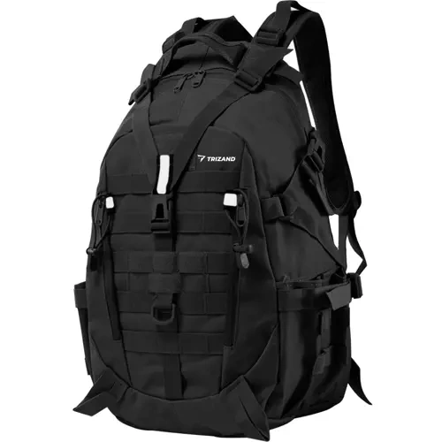 Vandringsryggsäck 25 L – Militärstil med MOLLE-System, Höftbälte & Regnskydd