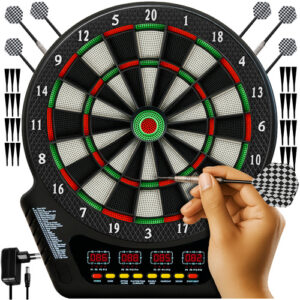 Elektronisk Darttavla – Dartspel med 27 Spel, 243 Spellägen & Automatisk Poängräkning