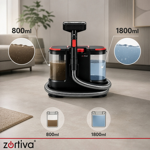Tvättdammsugare 800 W 17 000 Pa – Textilvårdsmaskin för Mattor, Möbler & Bilklädsel